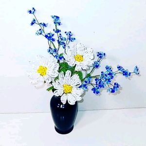 Miniature beaded flower bouquet